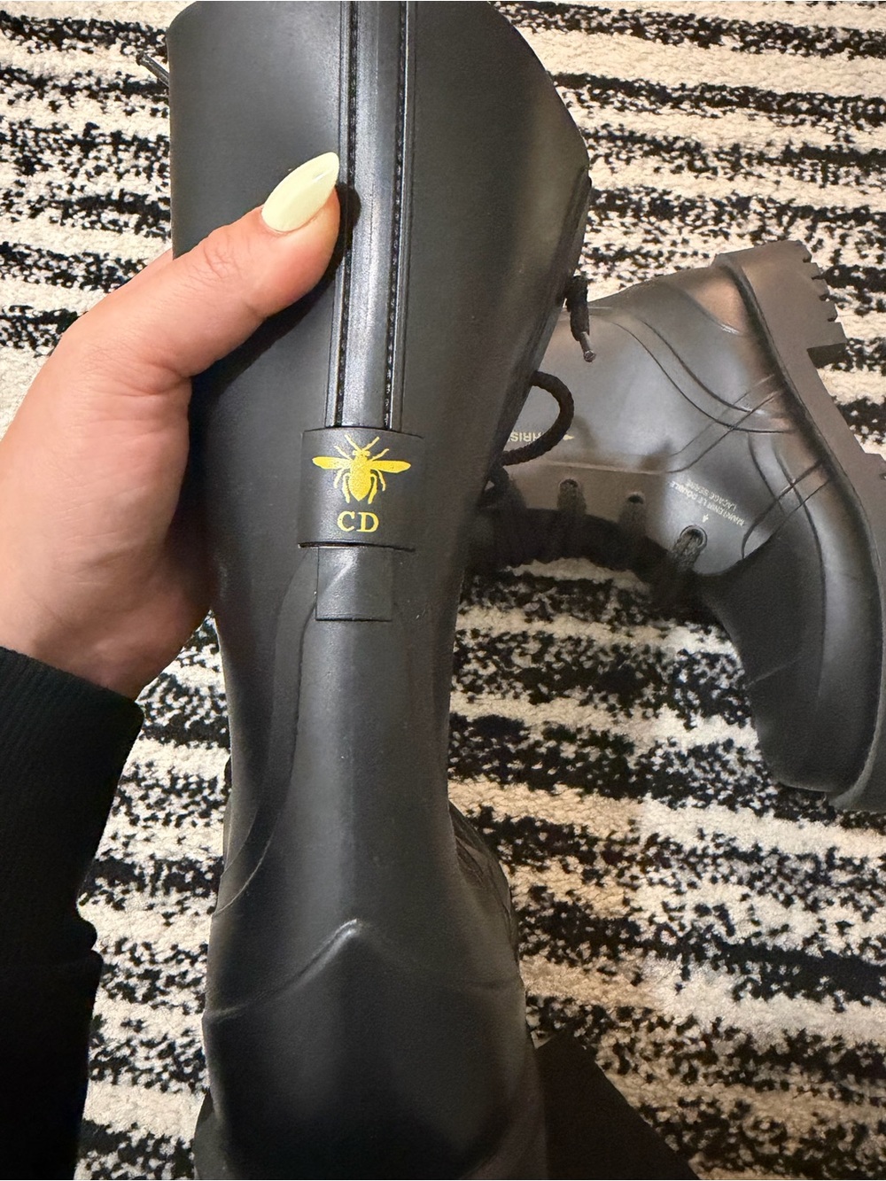 Christian Dior Black Women's Rain Boots
